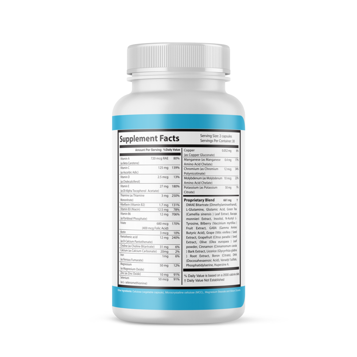 NeuroTrue Nootropic Health+ Natural Brain Support & Cognitive Clarity Supplement Healthcare Fitness Dietary Edible with Magnesium