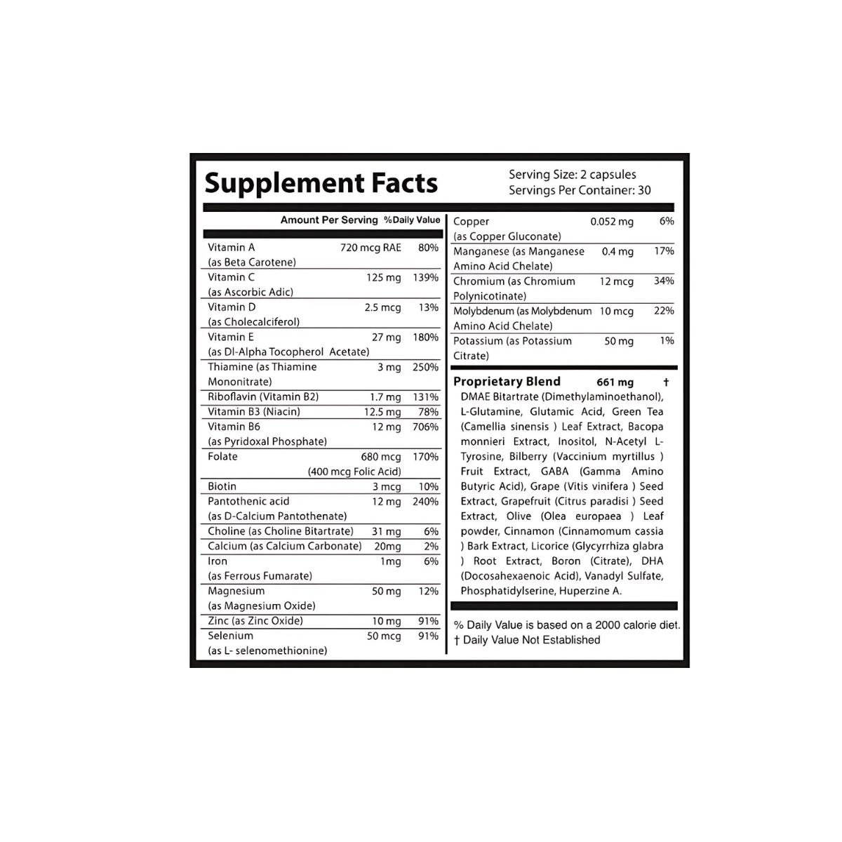 NeuroTrue Nootropic Health+ Natural Brain Support & Cognitive Clarity Supplement Healthcare Fitness Dietary Edible with Magnesium